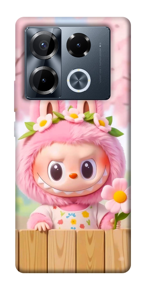 Чохол Labubu flower для Infinix Note 40 Pro 4G