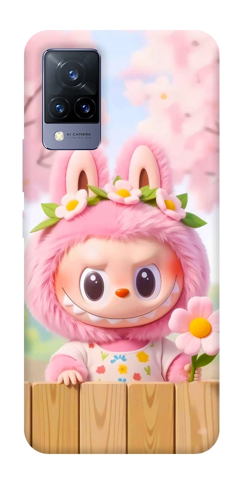 Чехол Labubu flower для Vivo V21