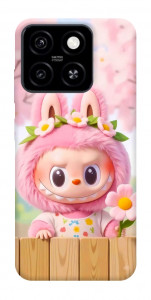 Чехол Labubu flower для ZTE Blade A55 4G