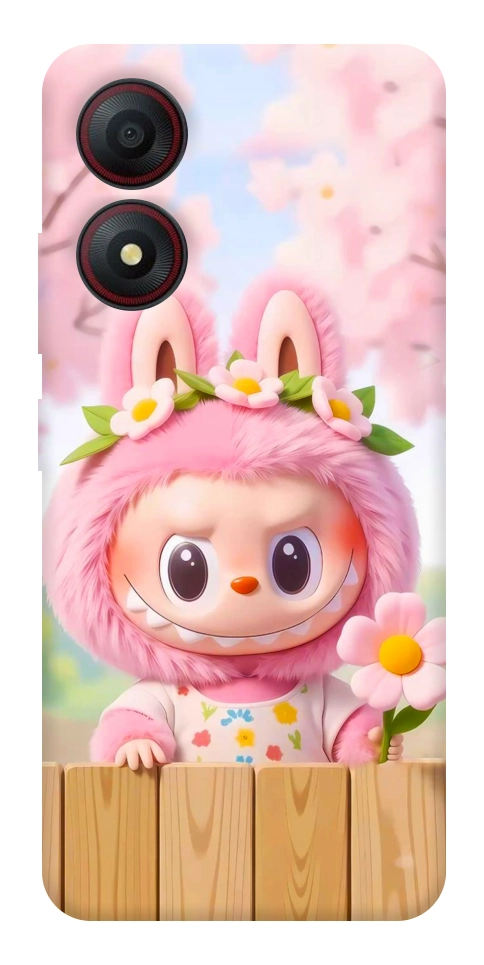 Чехол Labubu flower для ZTE Blade A34 4G