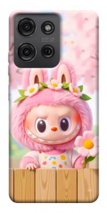 Чехол Labubu flower для Motorola Moto G75 5G