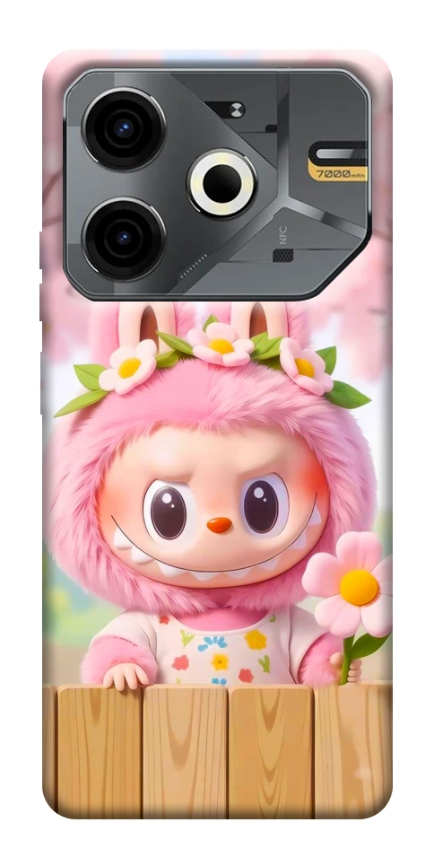 Чехол Labubu flower для TECNO Pova 6 Neo (LI6)