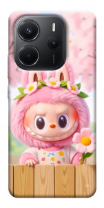 Чохол Labubu flower для Xiaomi Redmi Note 14 4G (Europe version)