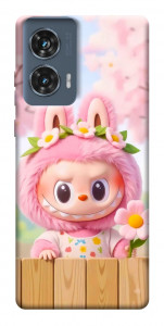 Чехол Labubu flower для Motorola Edge 50 Fusion