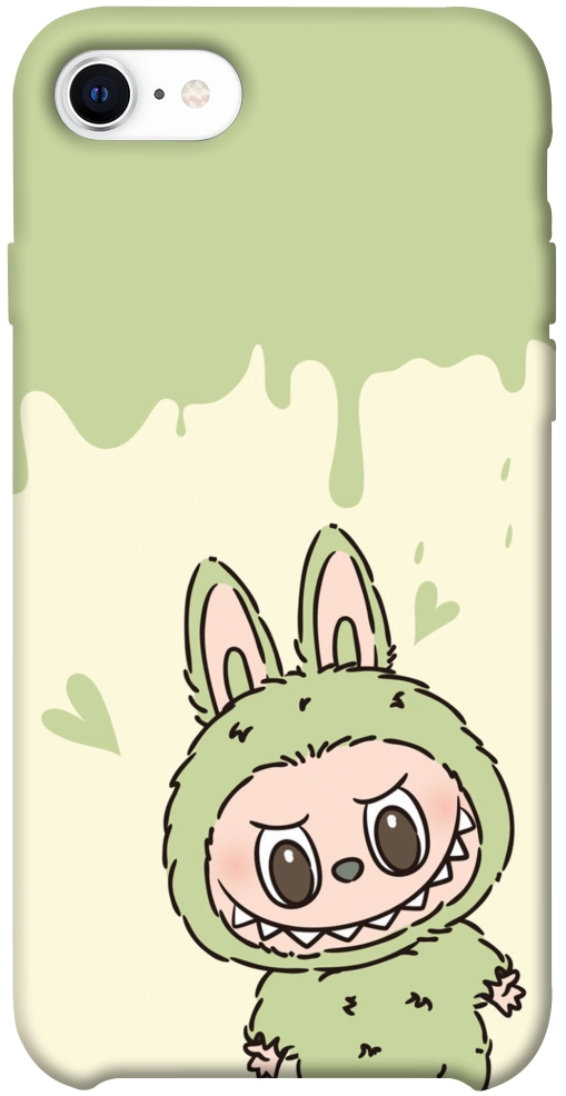 Чехол Labubu green для iPhone SE (2020)
