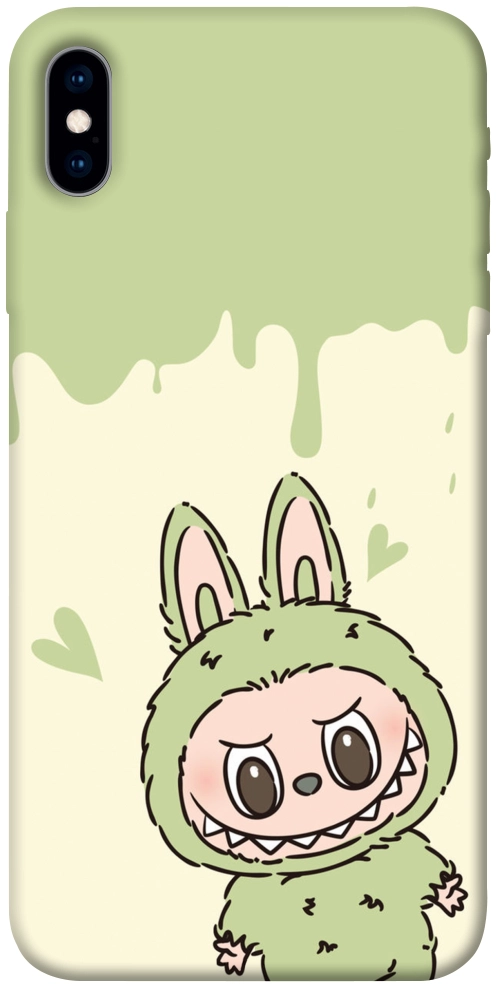 Чехол Labubu green для iPhone X