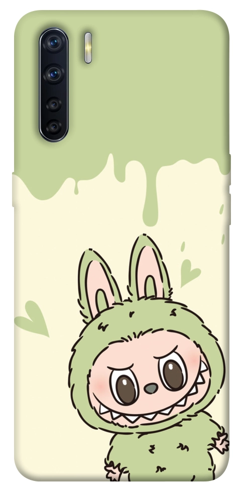 Чохол Labubu green для Oppo A91