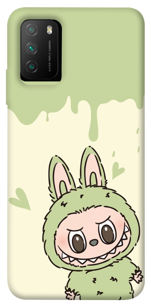 Чехол Labubu green для Xiaomi Poco M3