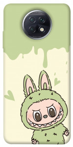Чехол Labubu green для Xiaomi Redmi Note 9 5G