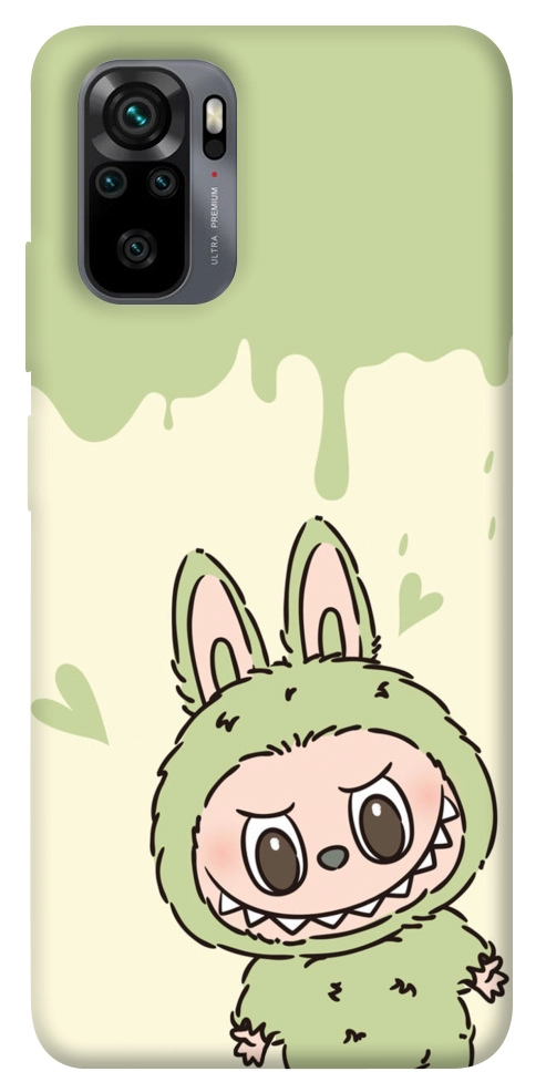 Чехол Labubu green для Xiaomi Redmi Note 10