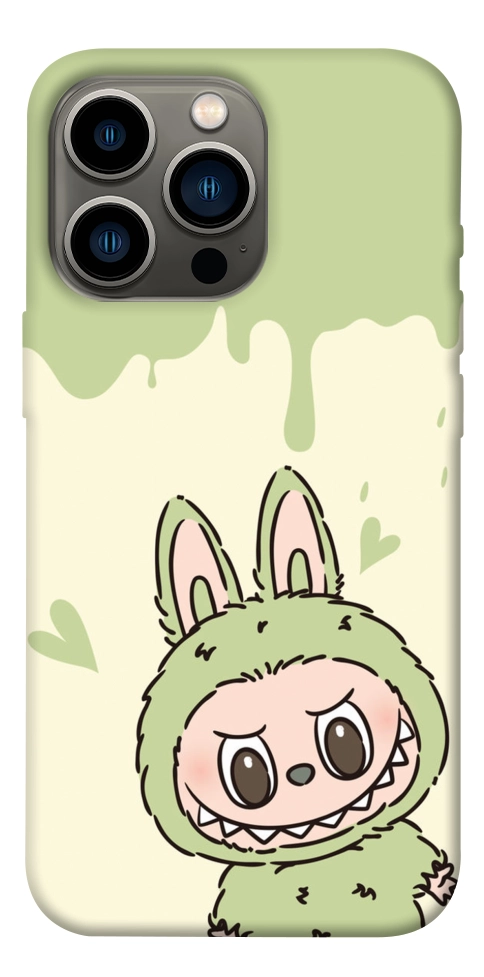 Чехол Labubu green для iPhone 13 Pro