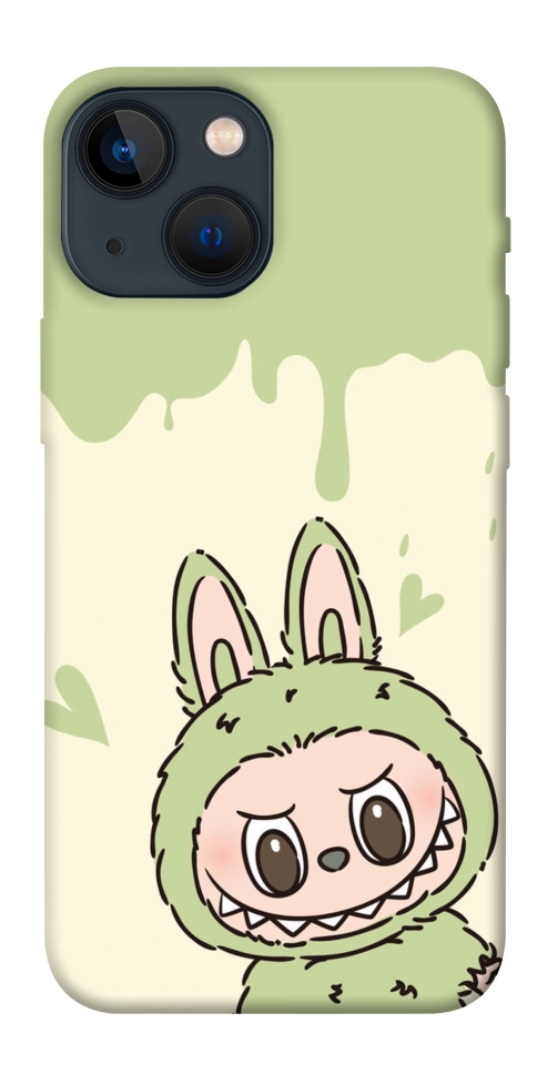 Чохол Labubu green для iPhone 13 mini