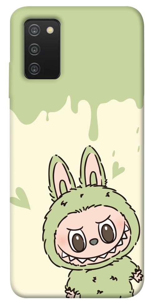 Чохол Labubu green для Galaxy A03s