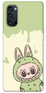 Чохол Labubu green для Oppo Reno 4 Pro 5G