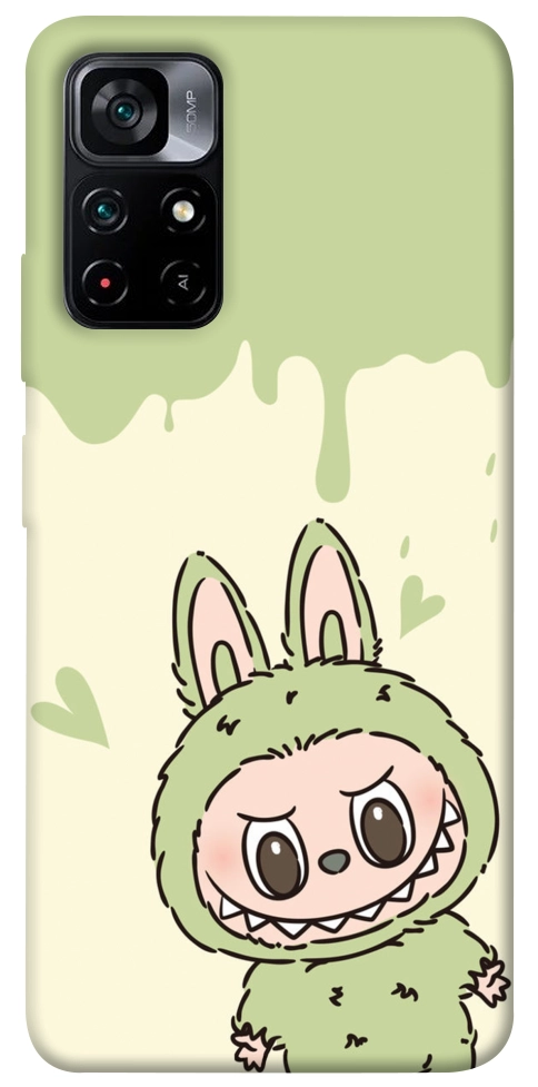 Чехол Labubu green для Xiaomi Poco M4 Pro 5G