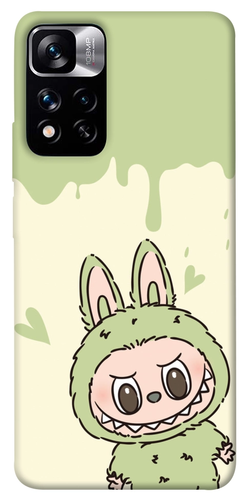 Чехол Labubu green для Xiaomi Redmi Note 11 5G