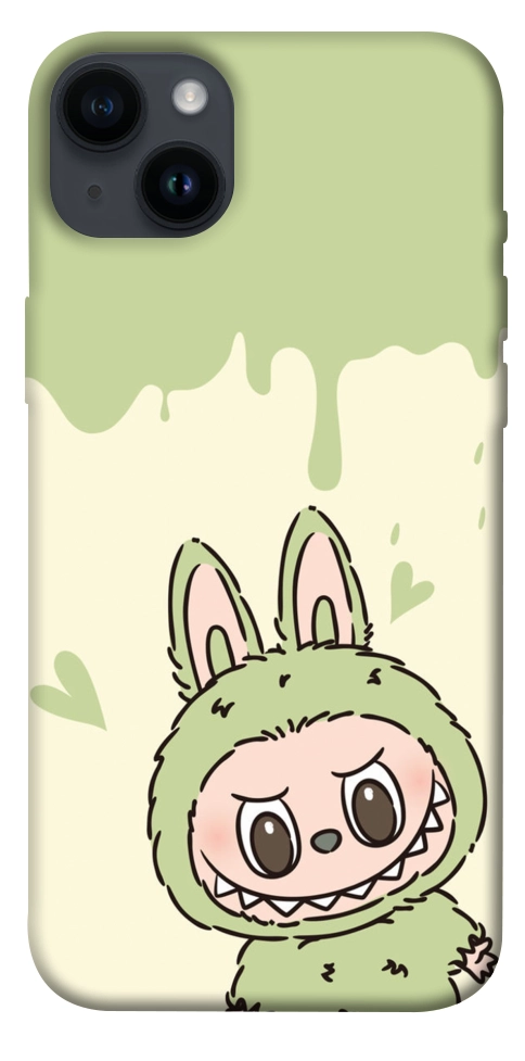 Чохол Labubu green для iPhone 14 Plus