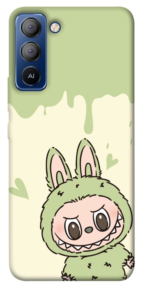 Чехол Labubu green для TECNO Pop 5 Pro