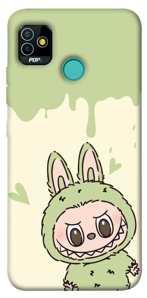 Чехол Labubu green для TECNO Pop 5