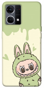 Чохол Labubu green для Oppo Reno 7 4G