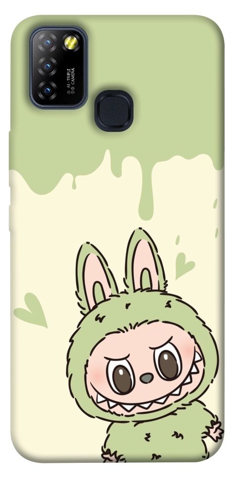 Чохол Labubu green для Infinix Hot 10 Lite