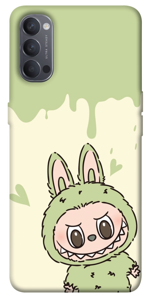 Чехол Labubu green для Oppo Reno 4