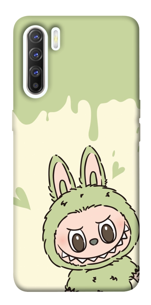 Чехол Labubu green для Oppo Reno 3