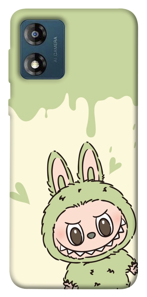 Чехол Labubu green для Motorola Moto E13