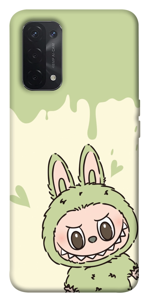 Чохол Labubu green для Oppo A74 5G