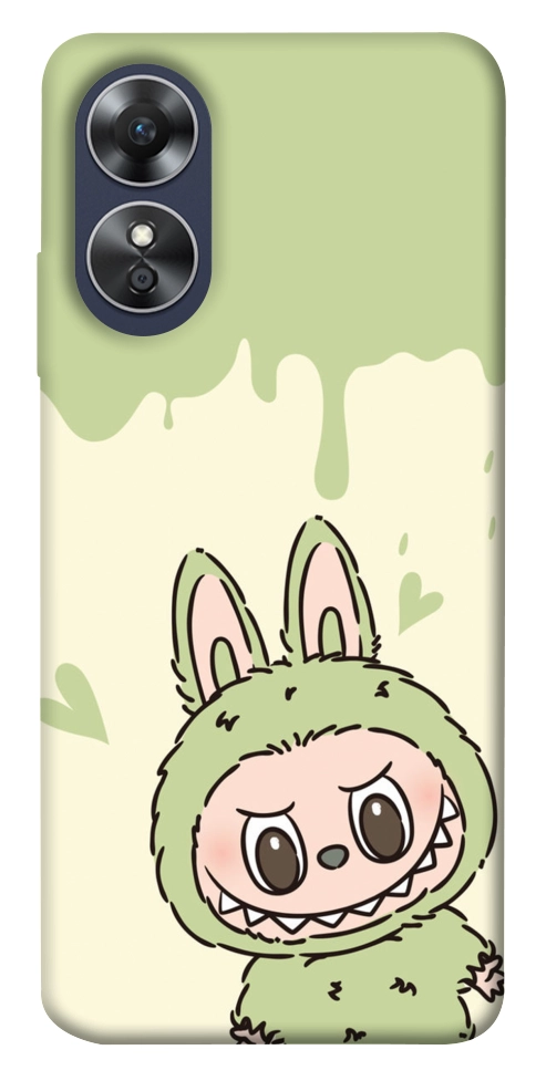 Чехол Labubu green для Oppo A17