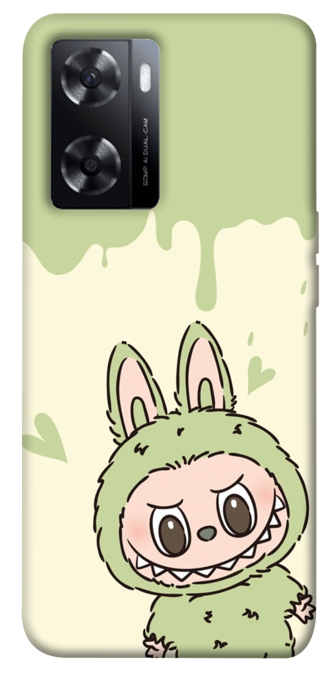 Чохол Labubu green для Oppo A77s