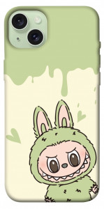 Чохол Labubu green для iPhone 15 Plus