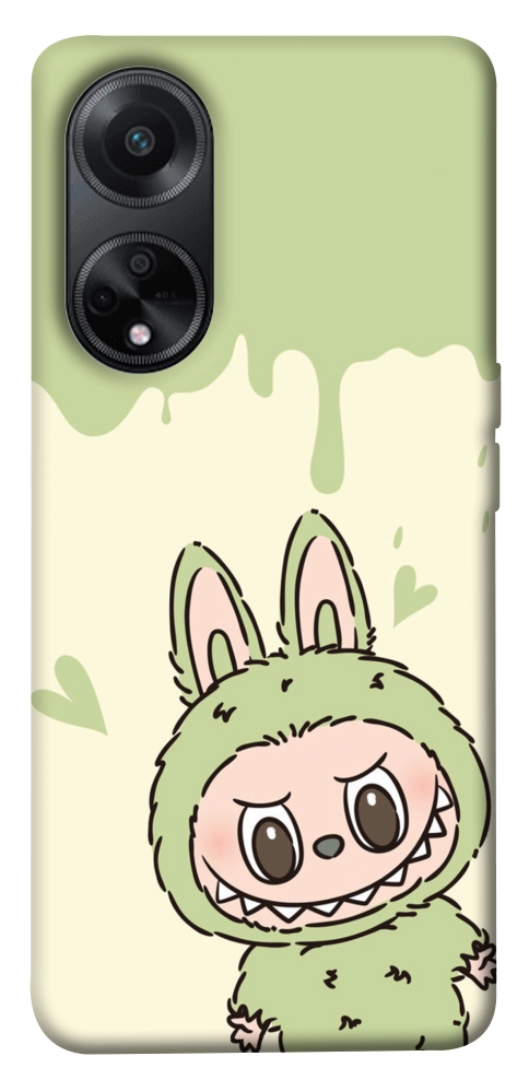 Чехол Labubu green для Oppo A58 4G