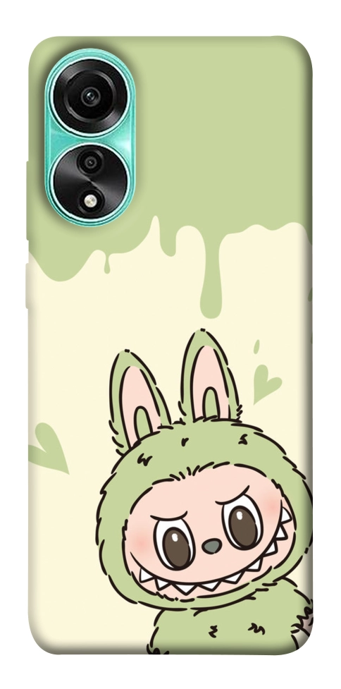 Чохол Labubu green для Oppo A78 4G