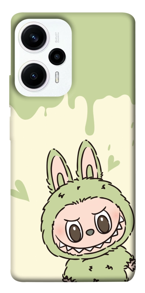 Чехол Labubu green для Xiaomi Poco F5