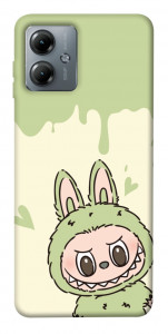 Чохол Labubu green для Motorola Moto G14