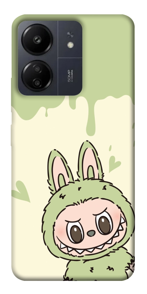 Чехол Labubu green для Xiaomi Redmi 13C