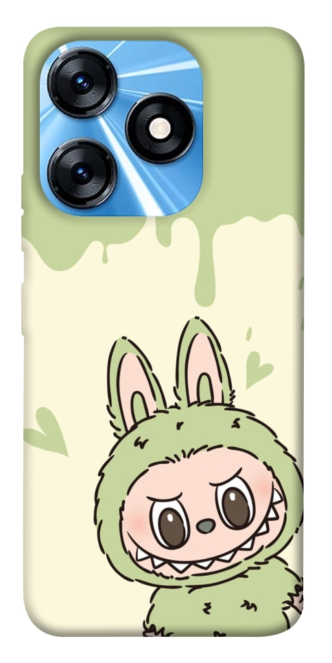 Чохол Labubu green для TECNO Spark 10
