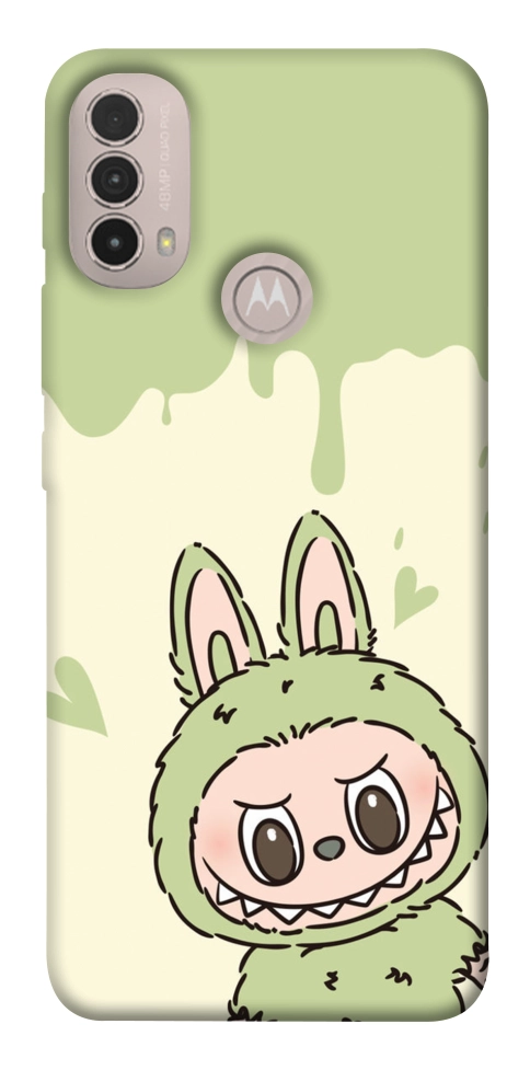 Чехол Labubu green для Motorola Moto E30