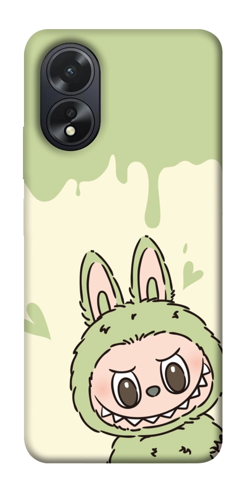 Чохол Labubu green для Oppo A38