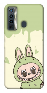 Чохол Labubu green для TECNO Camon 17