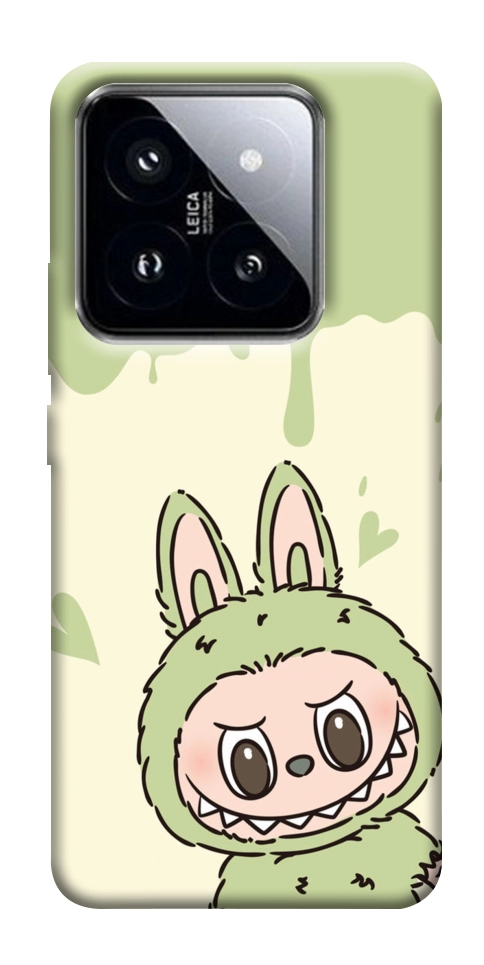 Чехол Labubu green для Xiaomi 14 Pro
