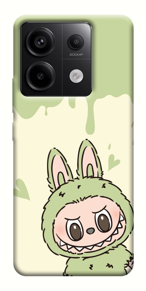 Чехол Labubu green для Xiaomi Redmi Note 13 Pro 4G