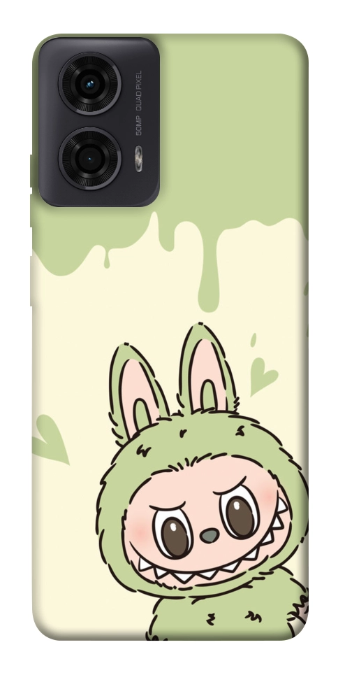 Чохол Labubu green для Motorola Moto G04