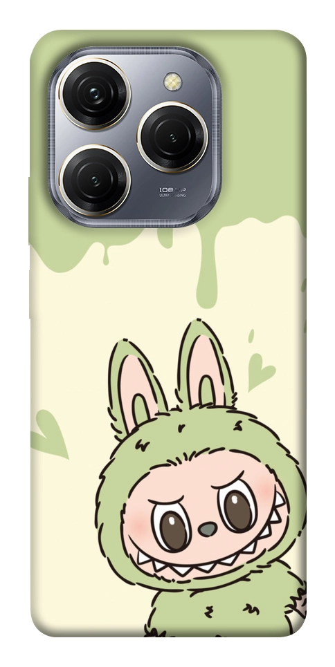 Чохол Labubu green для TECNO Spark 20 Pro