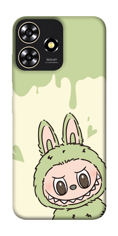 Чехол Labubu green для ZTE Blade A73 4G