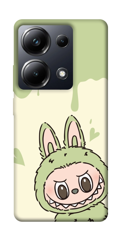 Чохол Labubu green для Xiaomi Poco M6 Pro 4G