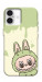 Чохол Labubu green для iPhone 16 Plus