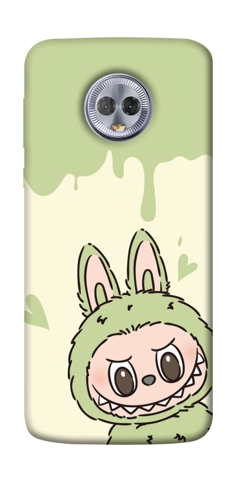 Чехол Labubu green для Motorola Moto G6 Plus