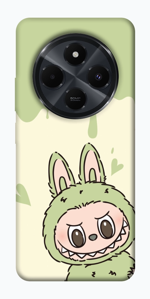 Чехол Labubu green для Xiaomi Redmi 14C